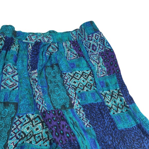 Women Boho Shorts Crepe Cotton Stretch Waist 26 Inch Casual Beach Core Vacation - Picture 6 of 7